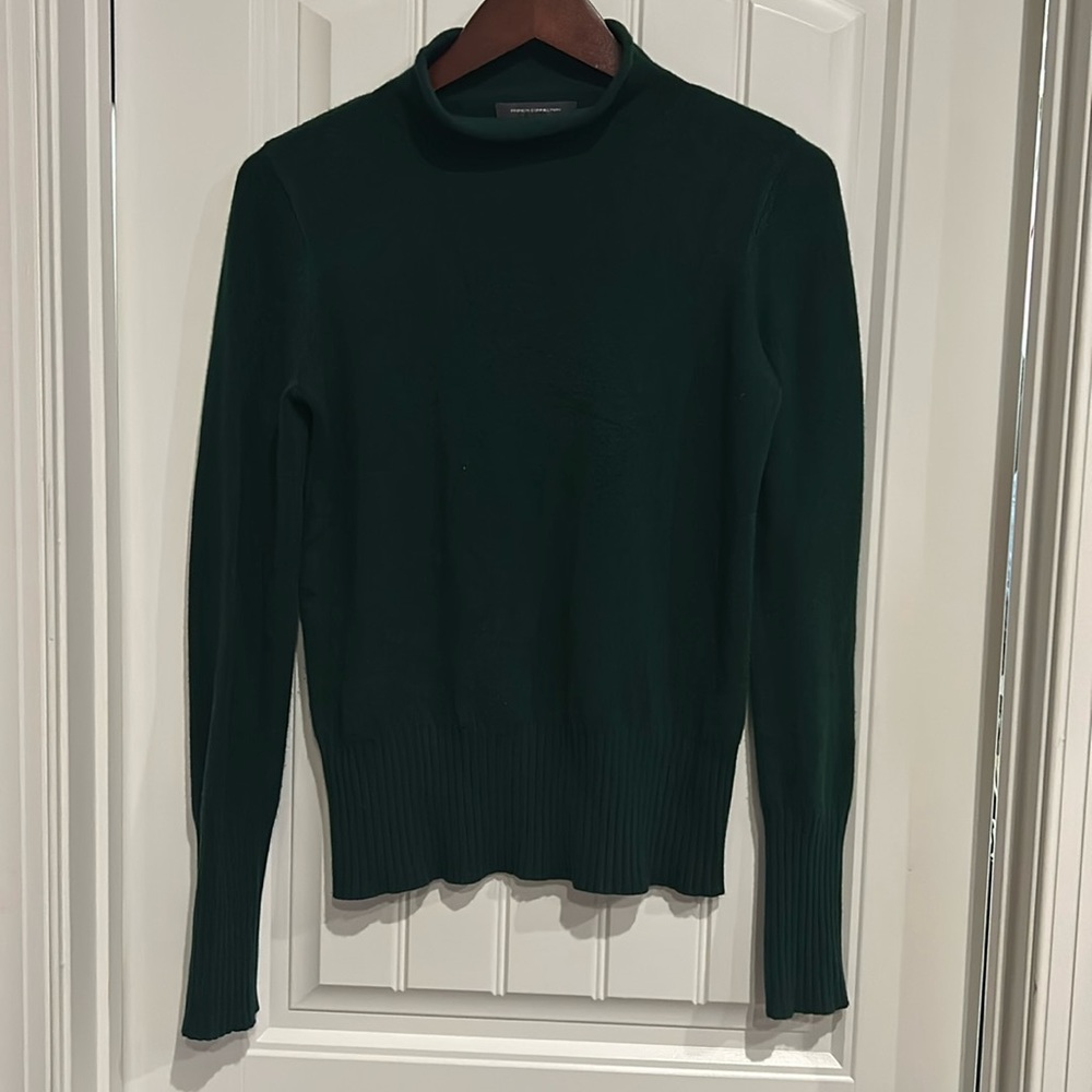 Forest green turtleneck sweater